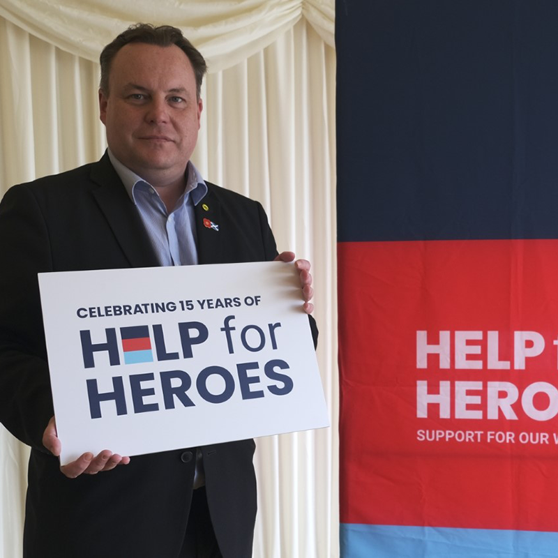 Chris Stephens MP attending the Help for Heroes reception