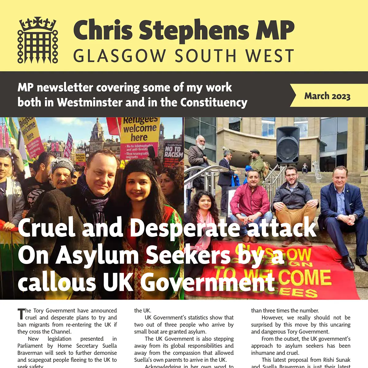 Chris Stephens MP Newsletter March 2023